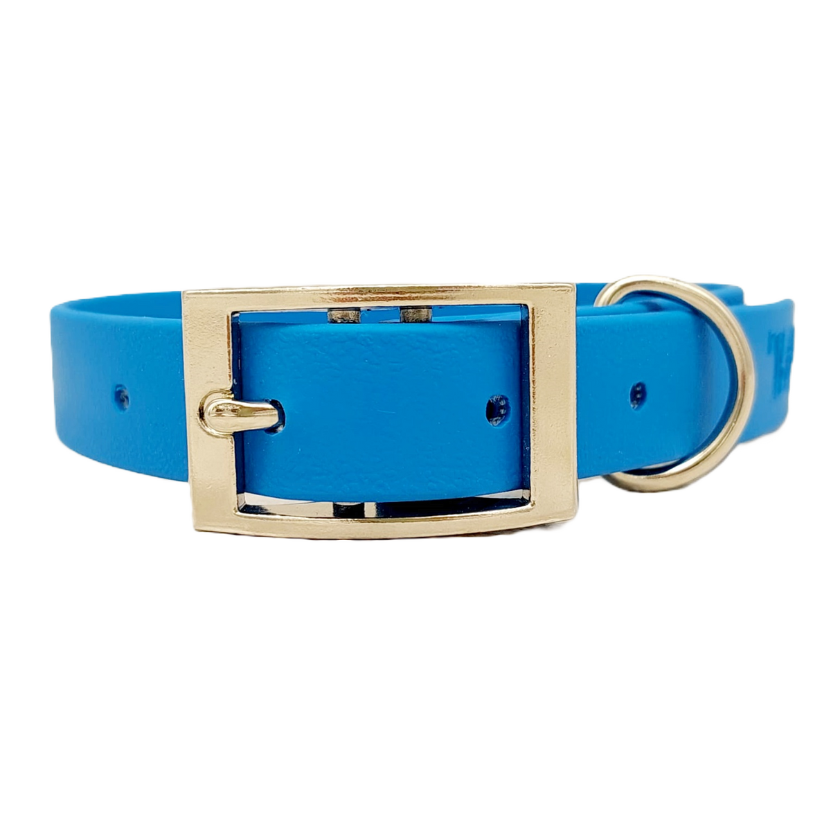 Blue Waterproof BioThane Dog Collar – XS to XXL